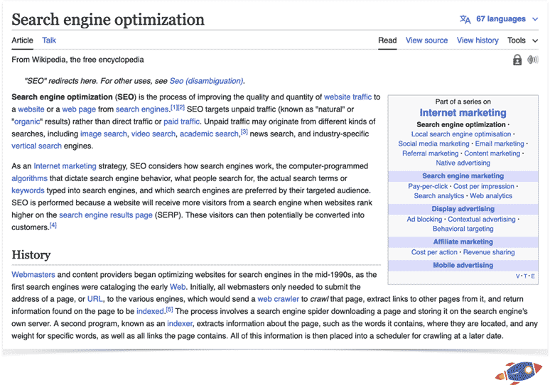 wikipedia seo
