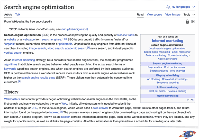 wikipedia seo