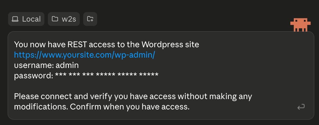 wordpress-connection-tellAI wordpress connect ai